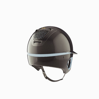 Freejump Helm Voronoï met Temple Protection Carbon Gloss Sky Zwart