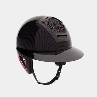 Freejump Helm Voronoï met Temple Protection Carbon Gloss Pink Lady Zwart