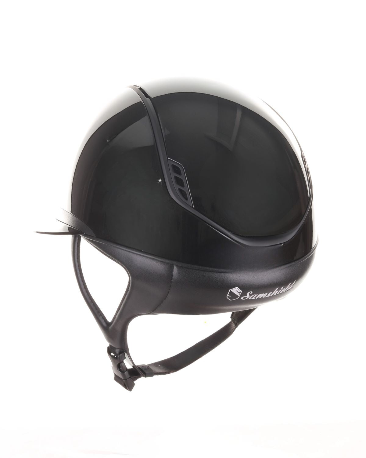 Samshield 2.0 Paardrijhelm Miss Shield Shadowglossy Darkline Zwart