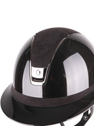Samshield 2.0 Paardrijhelm Miss Shield Shadowglossy Black Chrome Alcantara Zwart