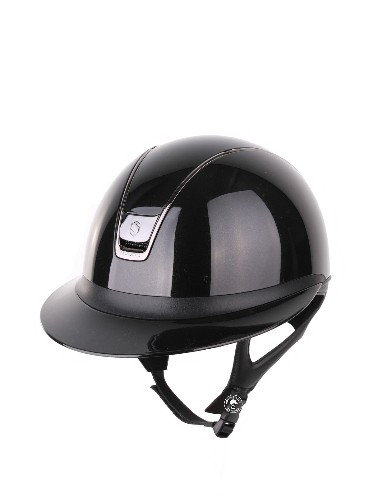 Samshield 2.0 Paardrijhelm Miss Shield Shadowglossy 5 Crystals Zwart