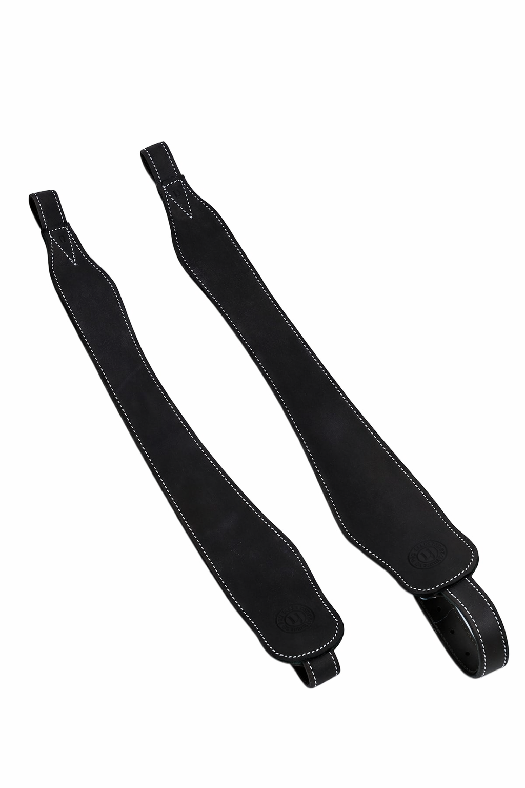 LJ Leathers Stijgbeugelriemen Mono zeer soepel leder Zwart