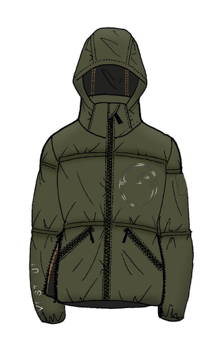 Vestrum padded jas dames New York Dark Olive