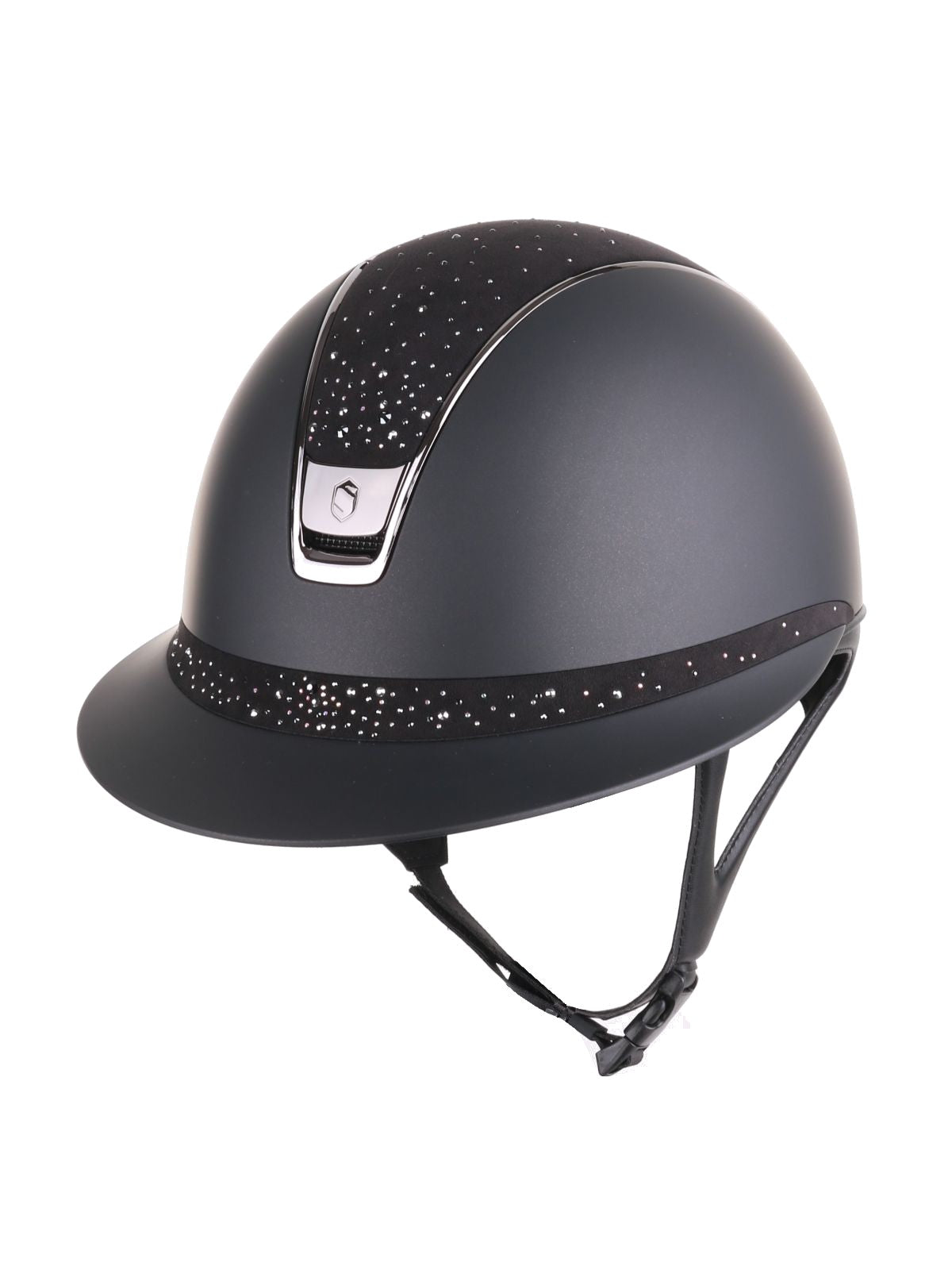 Samshield 2.0 Casque d'équitation Miss Shield Shadowmatt Crystal Rain Noir