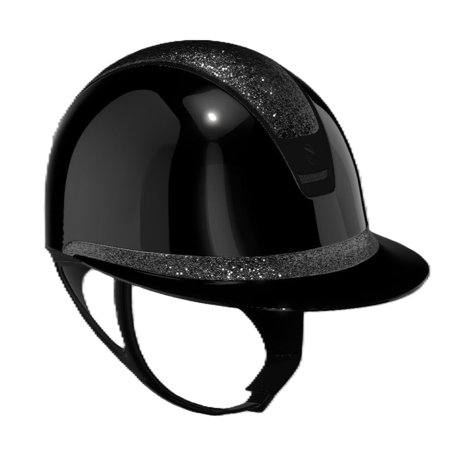 Samshield 2.0 Paardrijhelm Miss Shield Shadowglossy Ultra Fine Rock Zwart