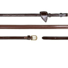 Dyon D Collection rubber teugels smal (13mm) bruin Bruin Full Rubber smal