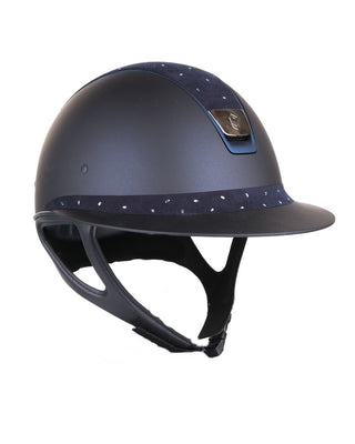 Samshield Paardrijhelm Miss Shield Alcantara crystal comet light Navy