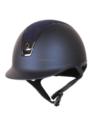 Samshield Shadowmatt Paardrijhelm alcantara top Navy