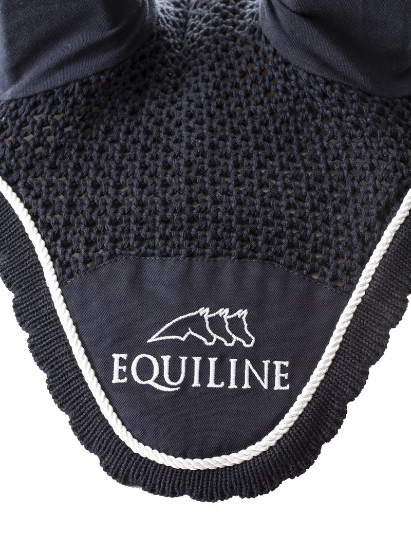 Equiline Vliegenmuts Logo Outline blauw