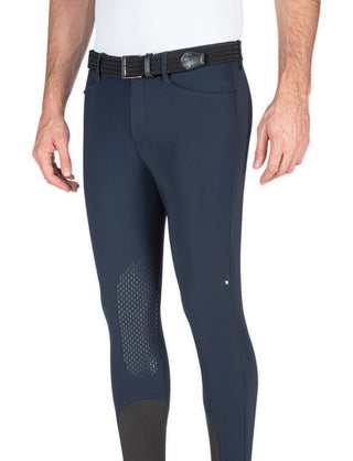 Equiline winter rijbroek heren knie grip Wrentk Navy