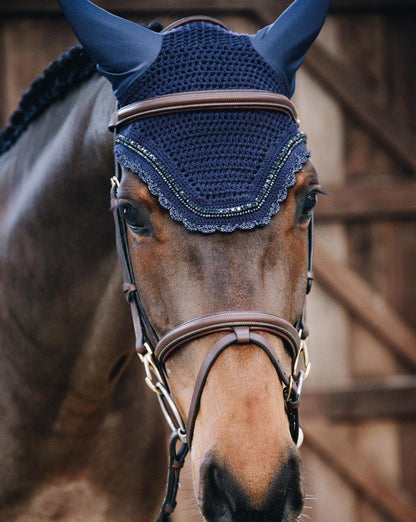 Kentucky Horsewear vliegenmuts Wellington Stone & Pearl Soundless - equi-exclusive