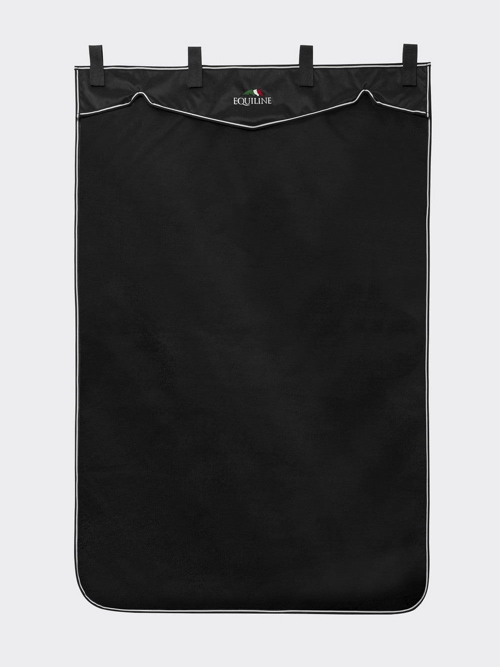 Equiline stalgordijn Wafe lang 200 x 130 cm zwart