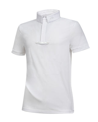 Equiline wedstrijdshirt heren korte mouwen Celirac Wit